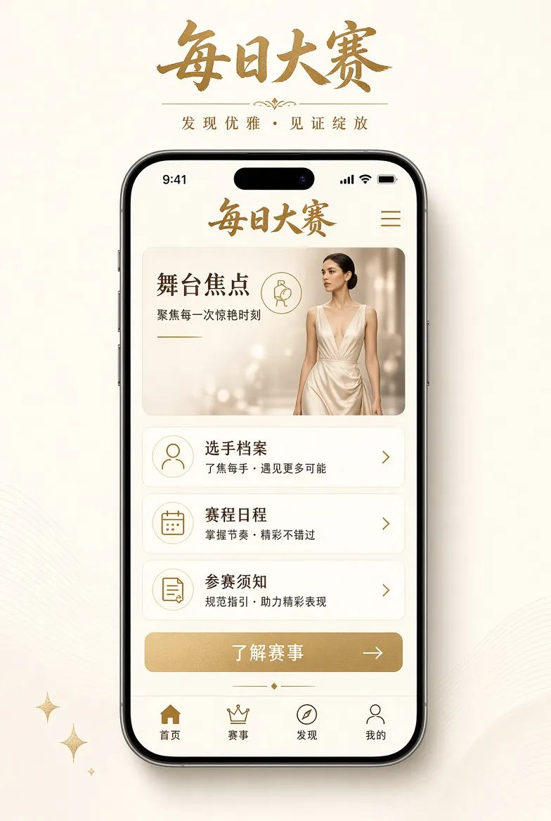 移动赛事资讯页面主题视觉